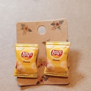 Lay's Classic Potato Chip Earrings